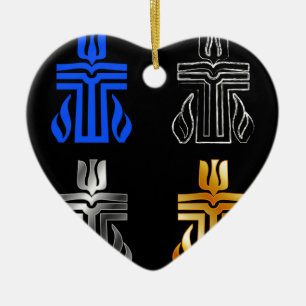 Symbool van de Presbyteriaanse religie Keramisch Ornament