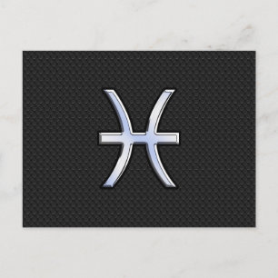 Symbool van de ringzegen op zwarte slang briefkaart