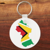 symbool van de vlag van guyana land sleutelhanger (Voorkant)
