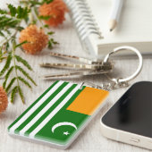 symbool van de vlaggenprovincie van kashmir sleutelhanger (Voorkant Rechts)
