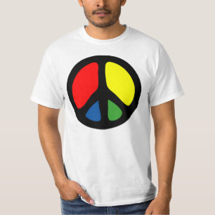 Symbool van de Vrede van Hippy het Hip T-shirt