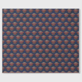 Symbool van de vrouw over concentrische cirkels cadeaupapier (Vlak)