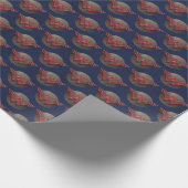 Symbool van de vrouw over concentrische cirkels cadeaupapier (Hoek)