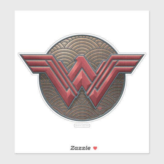 Symbool van de vrouw over concentrische cirkels sticker (Vel)