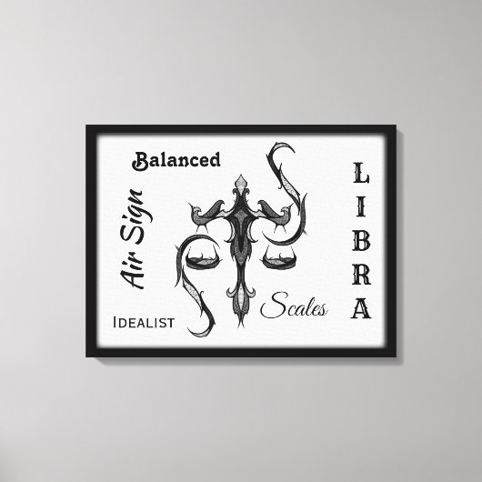 Symbool van de Weegdierentuin Canvas Afdruk (Voorkant)