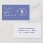 Symbool van de ziekenhuisopname visitekaartje (Voorkant / Achterkant)