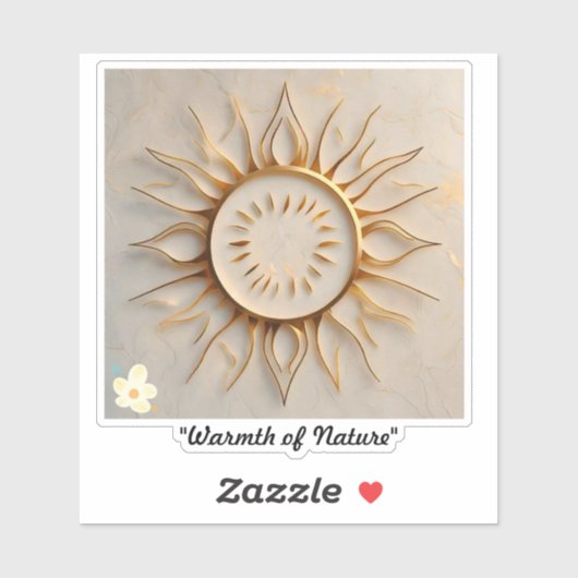 "Symbool van de zon" Sticker (Vel)