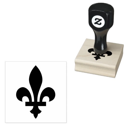 symbool van Fleur de Lis Rubberstempel (Gestempeld)