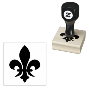 symbool van Fleur de Lis Rubberstempel