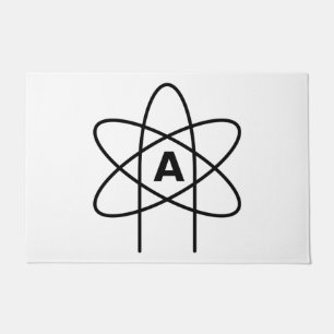 Symbool van het atheïsme (Atom Emblem) Deurmat