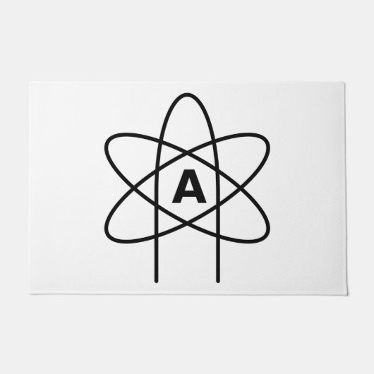 Symbool van het atheïsme (Atom Emblem) Deurmat (Voorkant)