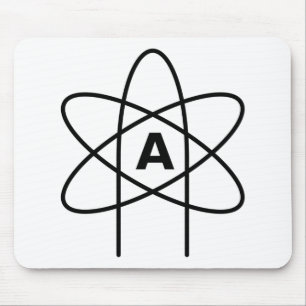 Symbool van het atheïsme (Atom Emblem) Muismat