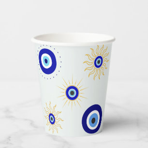 Symbool van het Boze Oog Papieren Bekers