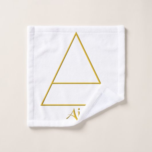 Symbool van het gevalde pagan-luchtelement bad handdoek (Wasdoekje)