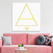 Symbool van het gevalde pagan-luchtelement canvas afdruk (Insitu (Woonkamer))