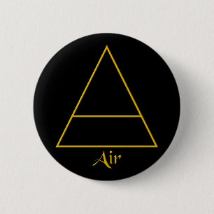 Symbool van het gevalde pagan-luchtelement ronde button 5,7 cm