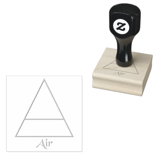 Symbool van het gevalde pagan-luchtelement 	rubberstempel (Gestempeld)