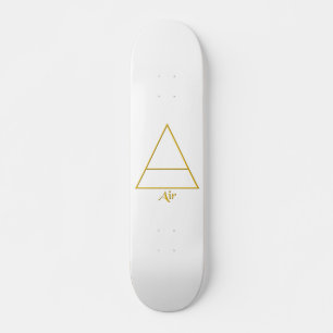 Symbool van het gevalde pagan-luchtelement skateboard