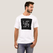 Symbool van het hindoeïsme Swastika T-shirt (Voorkant volledig)