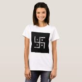 Symbool van het hindoeïsme Swastika T-shirt (Voorkant volledig)