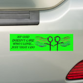Symbool van het Lesbische Pride-Vrouw Bumpersticker (Op auto)