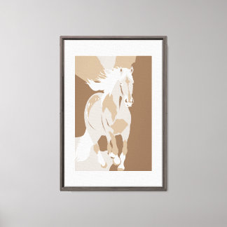 Symbool van het Paard Canvas Afdruk