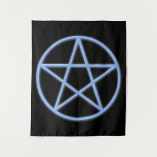 Symbool van het Pentacle van Falln Pagan Wandkleed