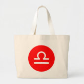 Symbool van het Weegblad Grote Tote Bag (Voorkant)