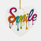 Symbool van liefde en vreugde keramisch ornament (Achterkant)