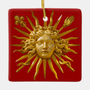 Symbool van Lodewijk XIV de Zonnekoning Keramisch Ornament