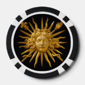 Symbool van Lodewijk XIV de Zonnekoning Poker Chips (Achterkant)