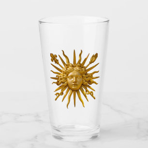 Symbool van Louis XIV de Sun King Glas