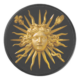 Symbool van Louis XIV de Sun King Hockey Puck