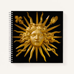 Symbool van Louis XIV de Sun King Notitieboek