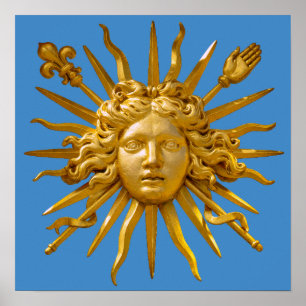 Symbool van Louis XIV de Sun King Poster