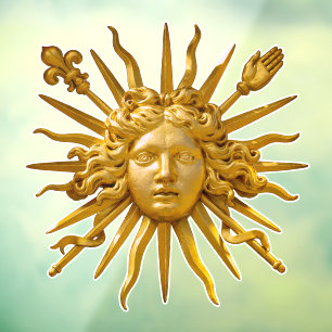 Symbool van Louis XIV de Sun King Raamsticker
