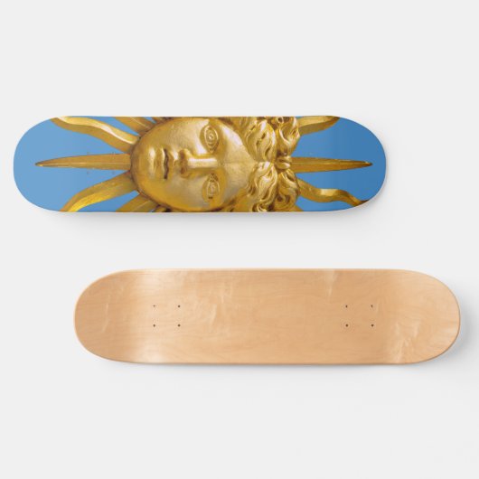 Symbool van Louis XIV de Sun King Skateboard (Horizontaal)