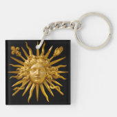 Symbool van Louis XIV de Sun King Sleutelhanger (Achterkant)