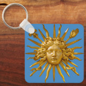 Symbool van Louis XIV de Sun King Sleutelhanger (Voorkant)