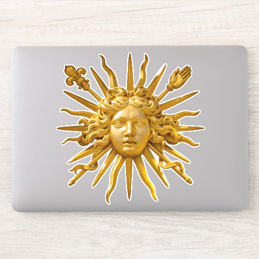 Symbool van Louis XIV de Sun King Sticker (Computer)