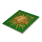 Symbool van Louis XIV de Sun King Tegeltje (Zijkant)