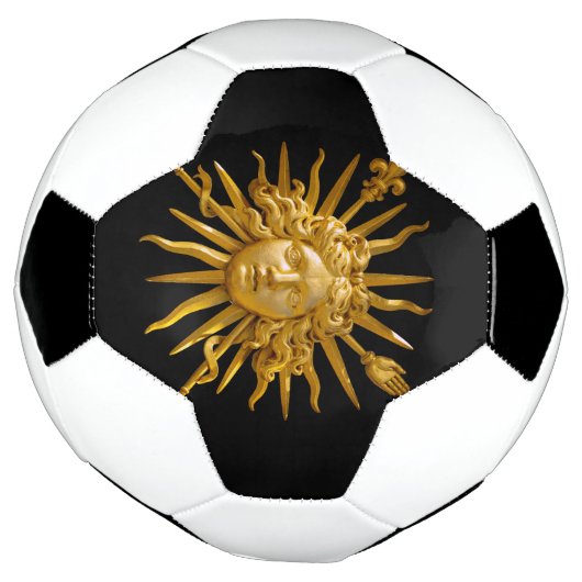 Symbool van Louis XIV de Sun King Voetbal (Gedraaid)