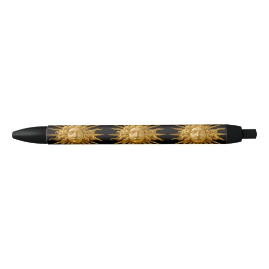 Symbool van Louis XIV de Sun King Zwarte Inkt Pen (Voorkant)