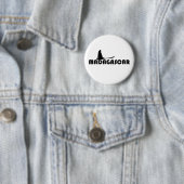 Symbool van Madagaskar - Comet Moth Ronde Button 5,7 Cm (In situ)