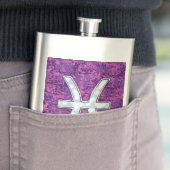 Symbool van Pisces Zodiac op Fuchsia Digital Camo Flacon (Voorbeeld)