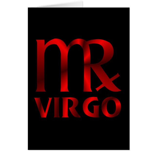 Symbool van Red Virgo Horoscope (Voorkant)