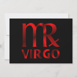 Symbool van Red Virgo Horoscope Kaart