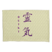 Symbool van Reiki in het Paars Kussensloop (Voorkant)