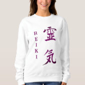 Symbool van Reiki in het Paars Trui (Voorkant)