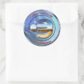 Symbool van vergeving ronde sticker (Tas)